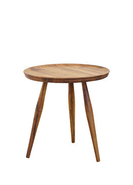 Hans Keten Yağlı Ceviz Yan Sehpa