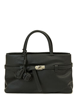 Siyah Baskılı Kadın Çanta