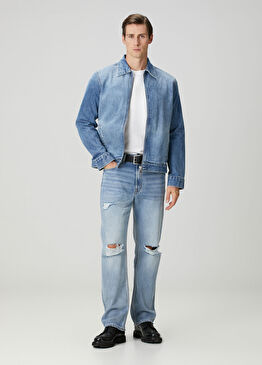 Modern Straight Mavi Jean Pantolon