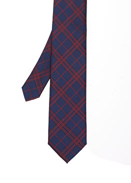 Lacivert Desenli Kravat