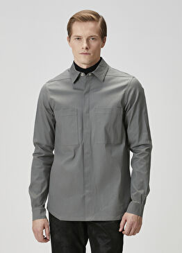 Açık Mavi Dış Gömlek