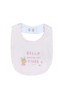 Pembe Çıtçıtlı Kız Bebek Mama Önlüğü