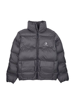 Dik Yaka Lacivert Şişme Erkek Mont