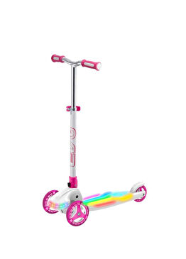 Colour Burst Işıklı Pembe 3 Tekerlekli Katlanabilir Unisex Çocuk Scooter