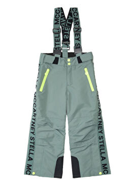 Yeşil Logolu Erkek Çocuk Kayak Pantolonu