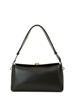 Medium Carrousel Siyah Kadın Deri Çanta