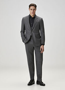 Koyu Gri Yün Takım