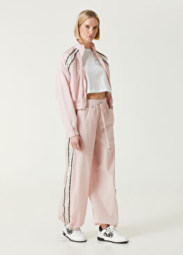 Açık Pembe Logolu Eşofman Altı