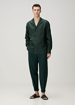 Yeşil Yün Pantolon