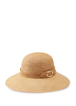 Corto Krem Kadın Palmiye Lifi Şapka