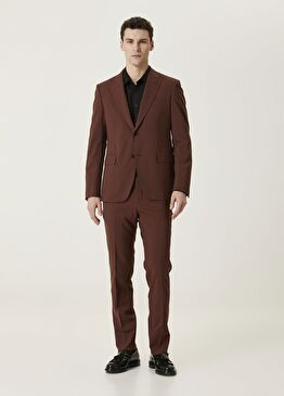 Kahverengi Yün Takım Elbise