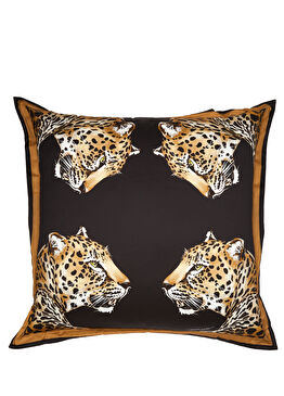 Leopar Desenli 80x80 cm Dekoratif Yastık