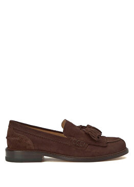 Acı Kahve Kadın Süet Loafer