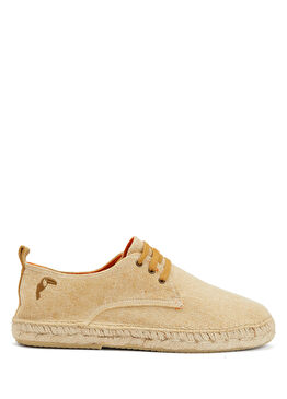 Sarı Erkek Keten Espadril