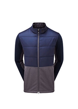 Lacivert Hibrit Dolgulu Orta Katman Erkek Golf Ceketi