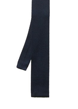 Lacivert Örgü İpek Kravat