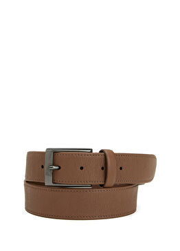 Kahverengi Dokulu Erkek Deri Kemer