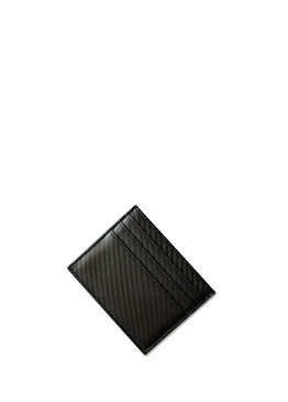Siyah Karbonfiber Erkek Slim Kartlık 