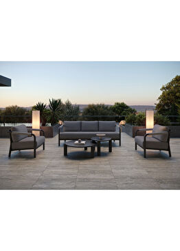 Lorvain Nightfall Antrasit Alüminyum Bahçe Oturma Grubu