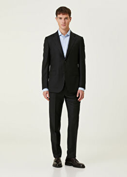 Drop 7 Siyah Yün Takım Elbise