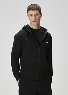 Siyah Kapüşonlu Ceket