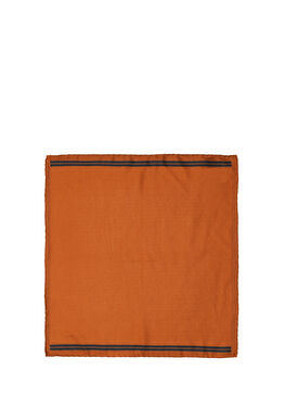 Kahverengi Şerit Detaylı Poşet Mendil