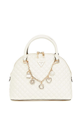 Everlee Beyaz Charm Detaylı Kadın Çanta