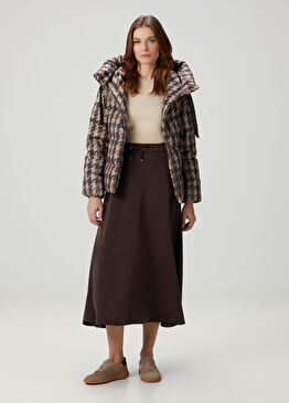 Kahverengi Midi Etek