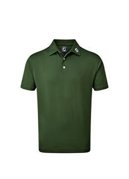 FootJoy Stretch Pique Solid Polo Yaka Yeşil Golf T-Shirt 84455