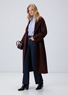 Limited Vişne Yün Manto