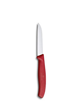 Düz Ağızlı Kırmızı Soyma Bıçağı 8 cm 