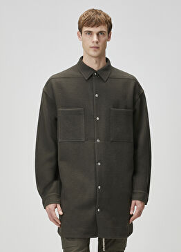 Haki Yün Dış Gömlek