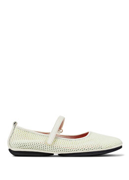 Right Beyaz File Deri Kadın Babet K201402-007