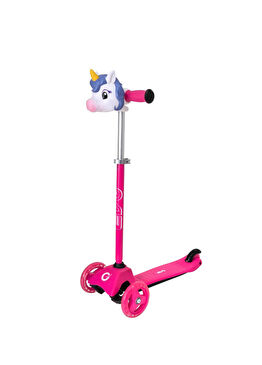 Unicorn Işıklı Mini Cruiser Pembe 3 Tekerlekli Unisex Çocuk Scooter