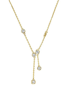 MKC1769-710 Altın Rengi Gümüş Kadın Kolye