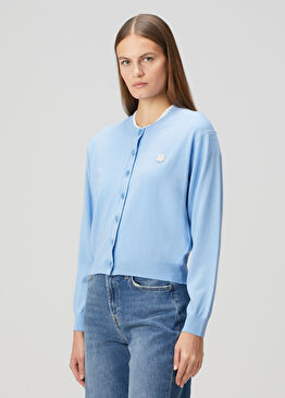 Boke Flower Mavi Hırka