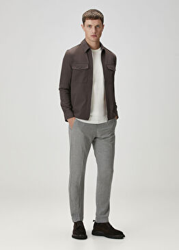 Açık Gri Kaşmir Pantolon