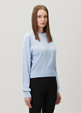 The J Açık Mavi Yün Sweatshirt
