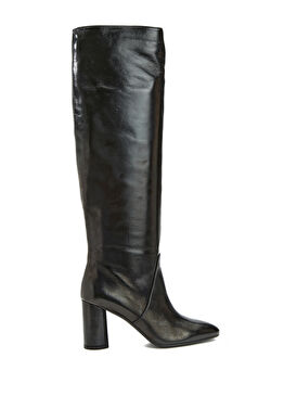 Siyah Kadın Deri Çizme