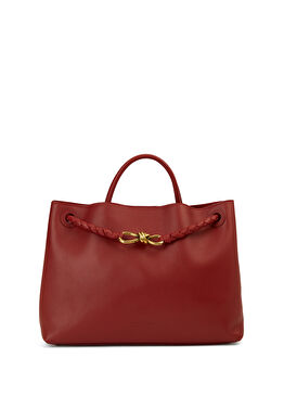 Kırmızı Kadın Deri Çanta
