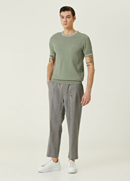 Açık Gri Yün Pantolon