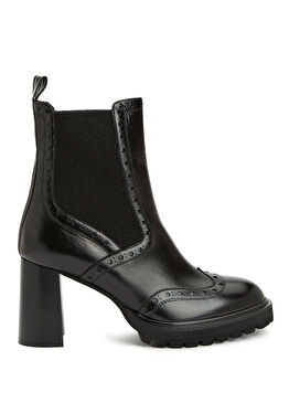 Siyah Kadın Deri Bot