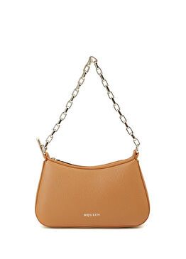 T-Bar Mini Taba Kadın Deri Çanta