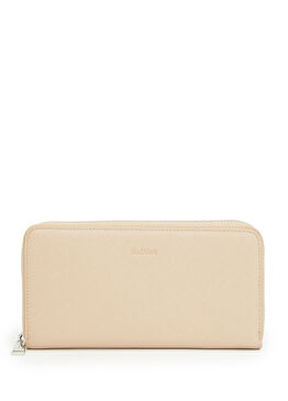 Bej Kadın Suni Deri Cüzdan