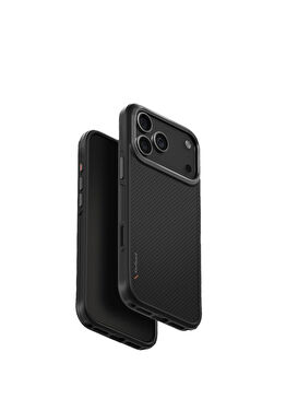 Apple iPhone 17 Pro Keva Karbon Siyah Magsafe Uyumlu Telefon Kılıfı