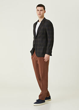 Kahverengi Pilili Pantolon