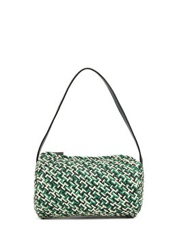Siyah Yeşil Kadın Deri Çanta