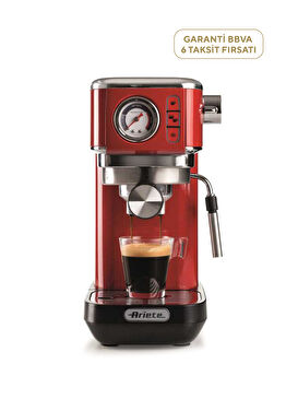 Moderna Espresso Slim 1300 W Kırmızı Kahve Makinesi