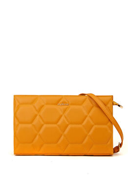 Hardal Kapitoneli Kadın Clutch