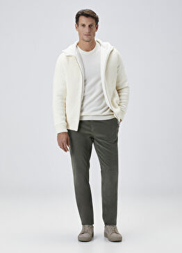 Haki Kadife Spor Pantolon